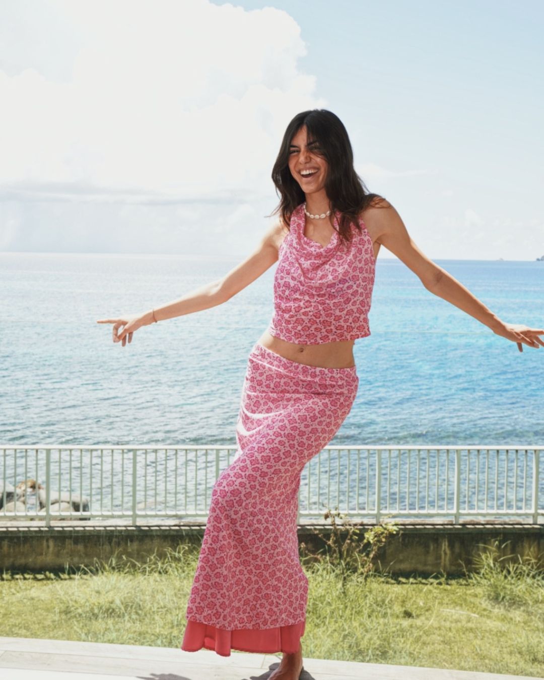 Top Halter Lirio Rosa