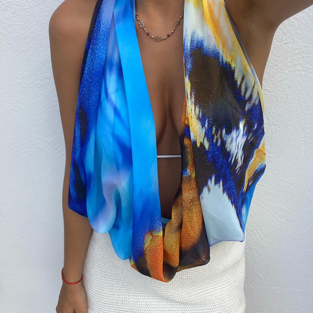 Pareo Hecho a Mano con Telas Exclusivas - Butterfly