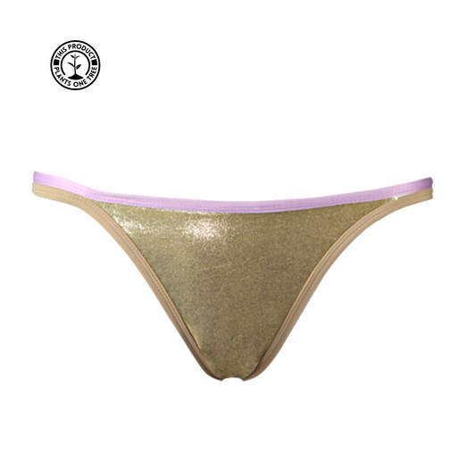 Golden Thong Panty #4 - Include solo la parte inferiore