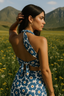 Top Halter Amapola Azul