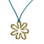 Blue Maldives Flower Pendant