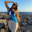 Handmade Sarong with Exclusive Fabrics - Butterfly